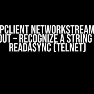 C# TcpClient NetworkStream Read Timeout – Recognize a String from ReadAsync (Telnet)